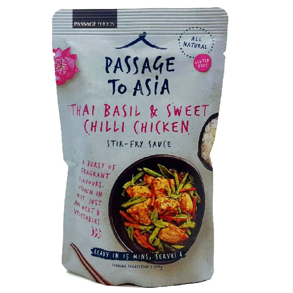 Passage To Asia Thai Basil & Sweet Chilli Chicken Stir-Fry Sauce 200g