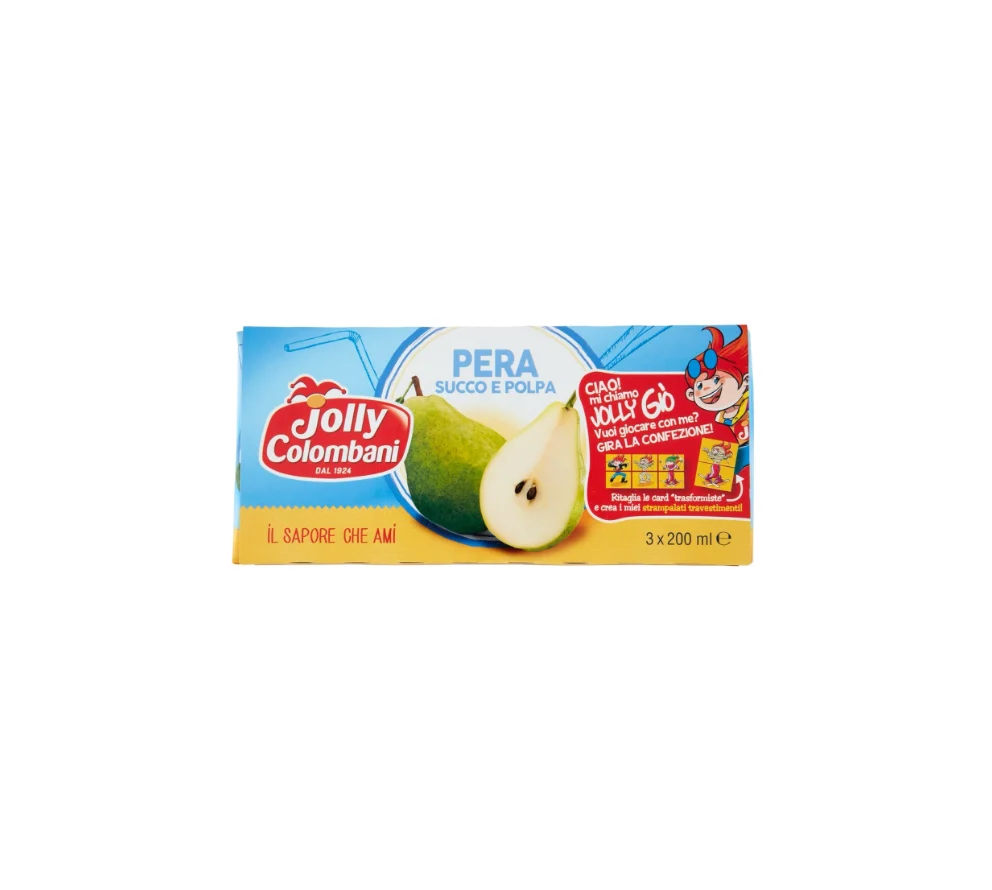 Jolly Colombani Pear Juice 3x200ml