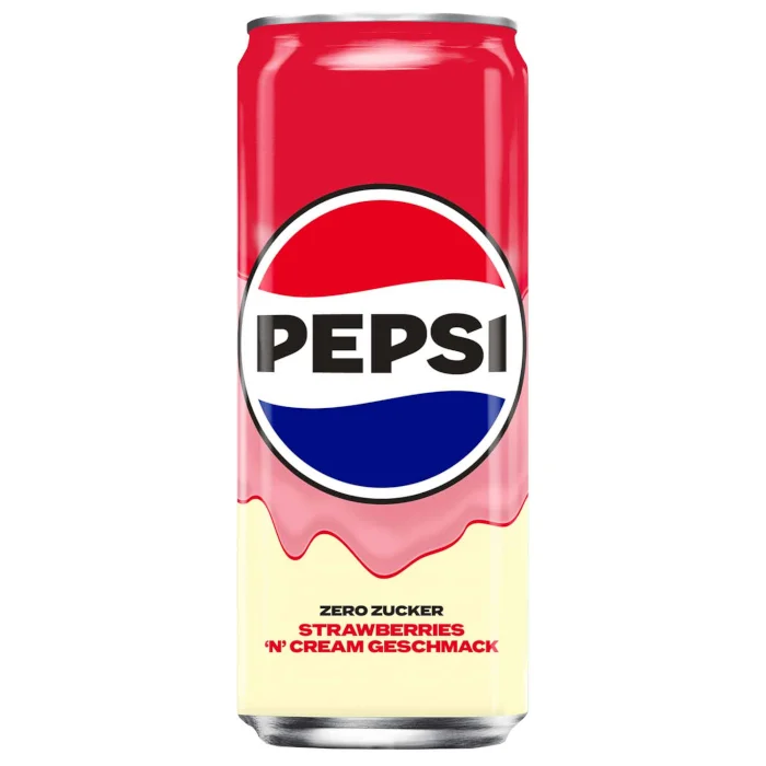 Pepsi Strawberries 'n' Cream Zero Sugar 330 ml / 11.16 fl. oz.