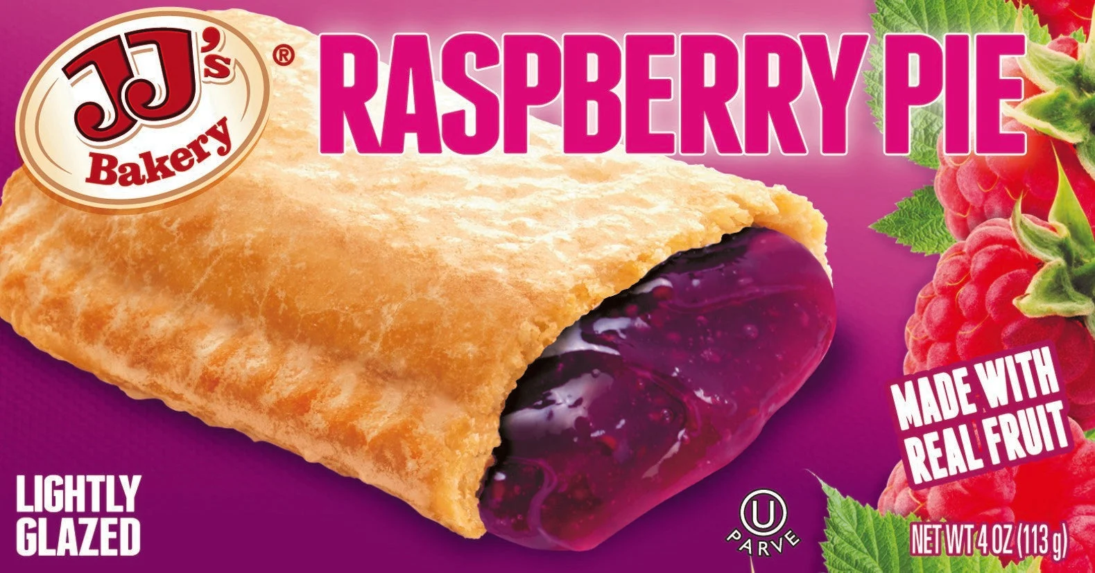 Jj's Bakery Raspberry4 Ounce Size - 48 Per Case.