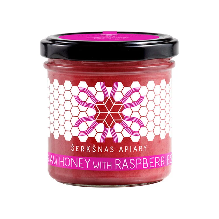 SESKNAS APIARY Raw Honey with Raspberries 200g/10pack