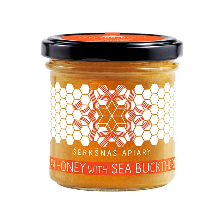 SERKSNAS APIARY Raw Honey With Sea-Buckthorn 200g/10pack