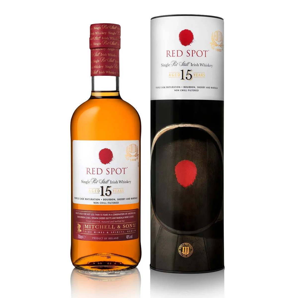 Red Spot Single Pot Still Irish Whiskey 15yr 700ml