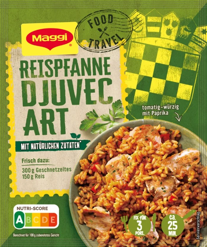 Maggi Fix Food Travel für Reispfanne Djuvec Art 31g / 1.09oz