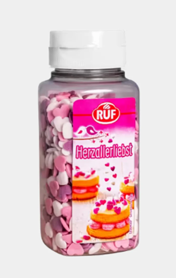 RUF Zucker Dekor Herzen "Herzallerliebst" 110g / 3.88oz