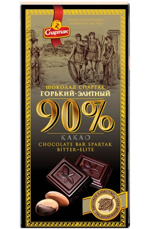 SPARTALK Elite Dark Chocolate Bar 90% Cocoa 85g/22pack