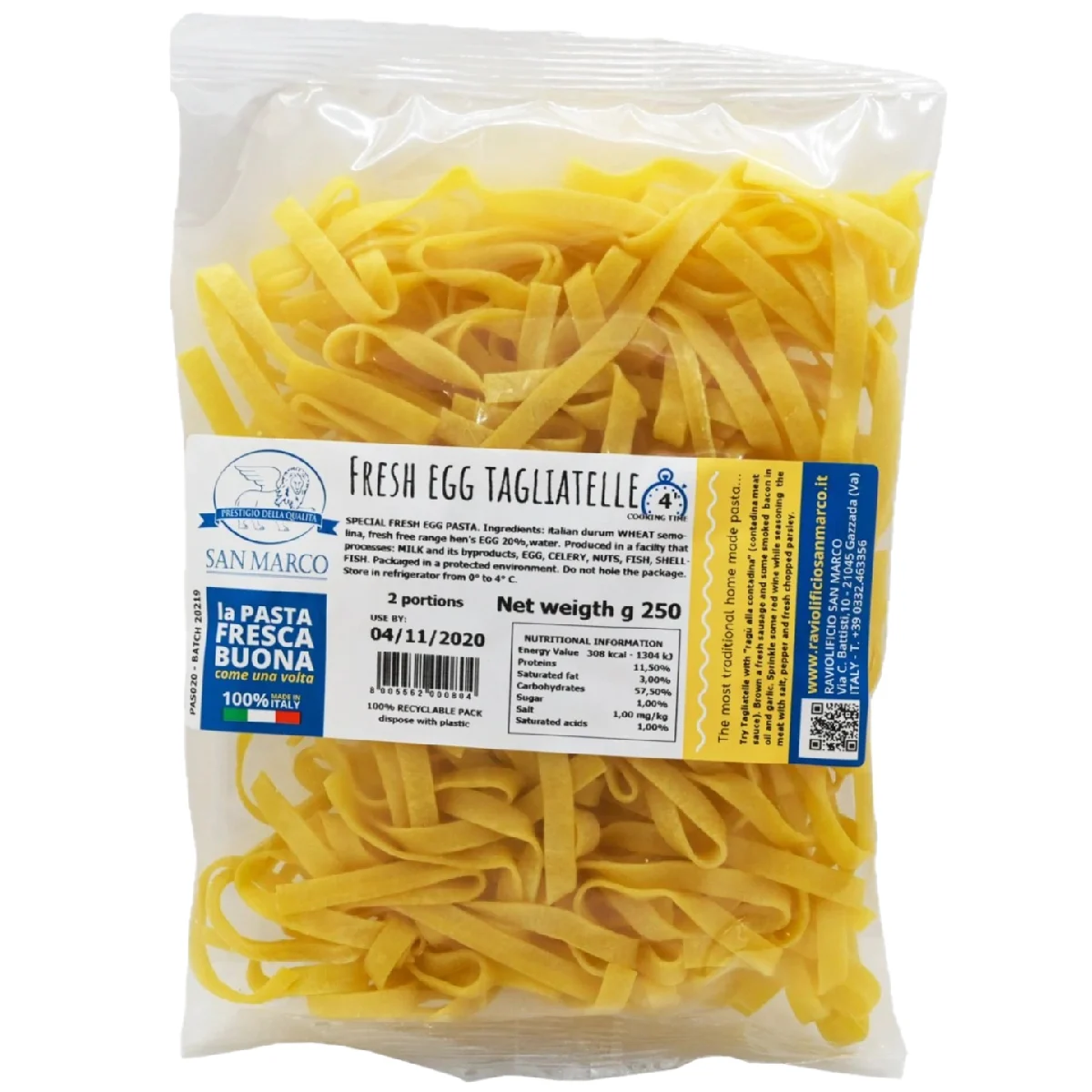 San Marco Fresh Egg Tagliatelle 250g