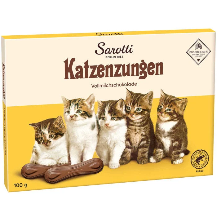 Sarotti Katzenzungen Vollmilchschokolade 100g / 3.52oz