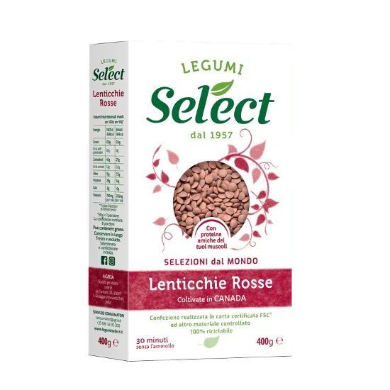 Select Lenticchie Rosse Red Lentils 400g