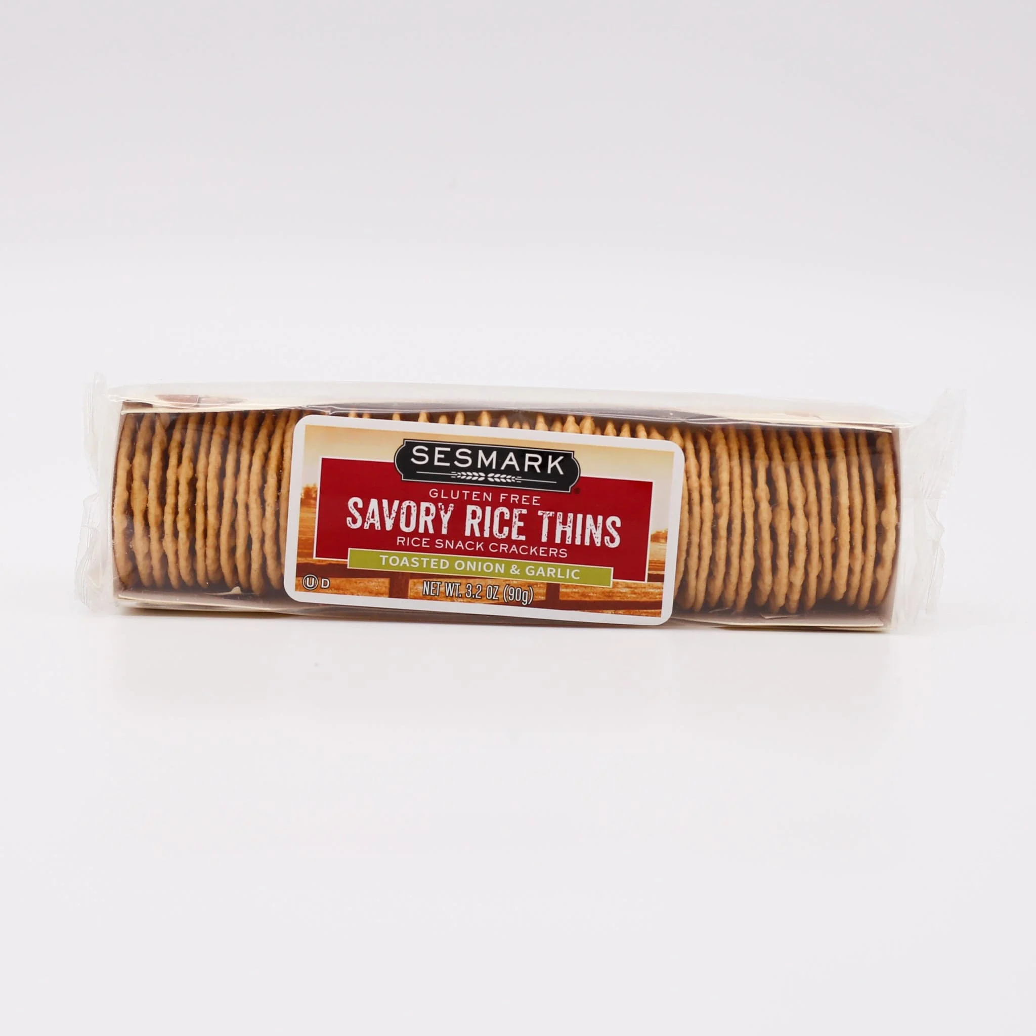 Sesmark Gluten Free Crackers: Toasted Onion & Garlic 3.2oz