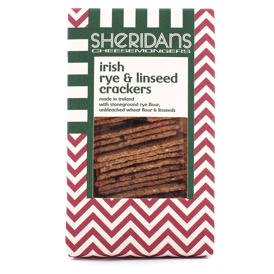 Sheridan's Cheesemongers Irish Rye and linseed Crackers 140g