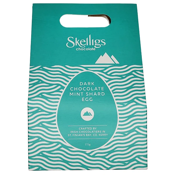 Skelligs Chocolate Dark Chocolate Mint Shard Easter Egg 175g