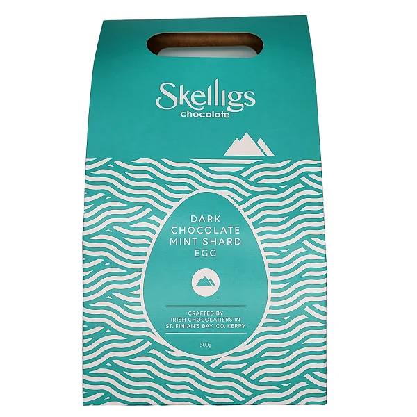 Skelligs Chocolate Dark Chocolate Mint Shard Easter Egg 500g