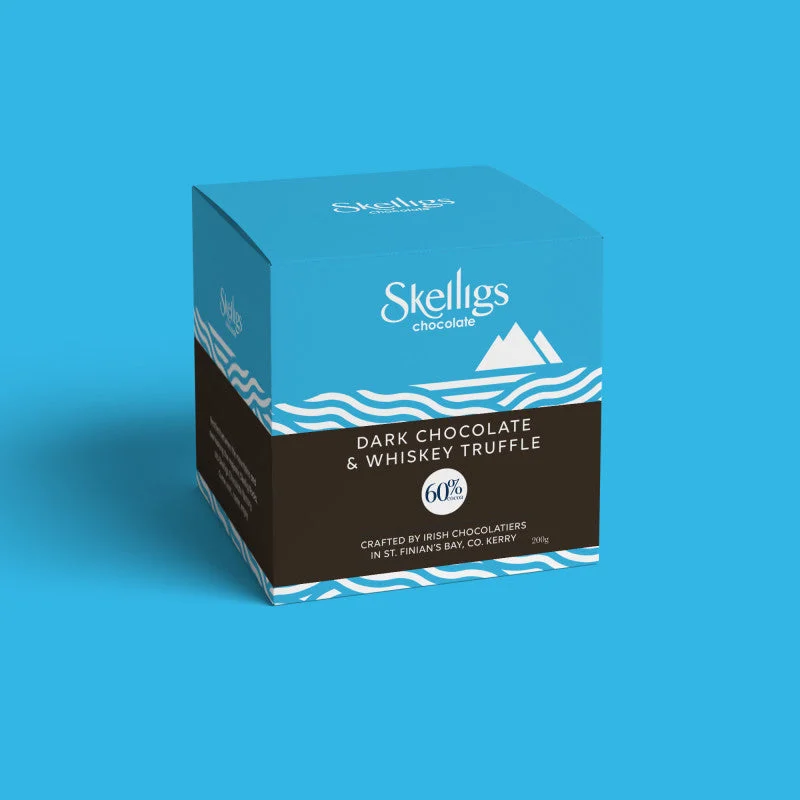 Skelligs Chocolate Dark Chocolate & Whiskey Truffles 200g