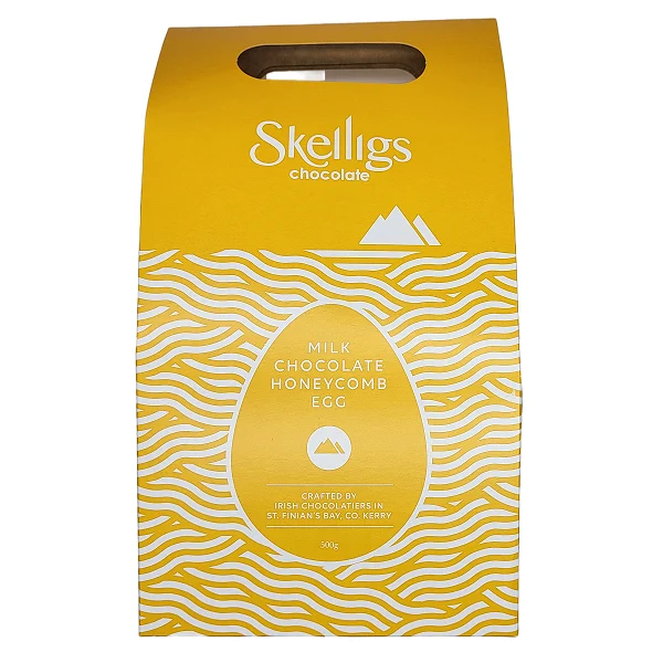 Skelligs Chocolate Milk Chocolate Honeycomb Easter Egg 500g