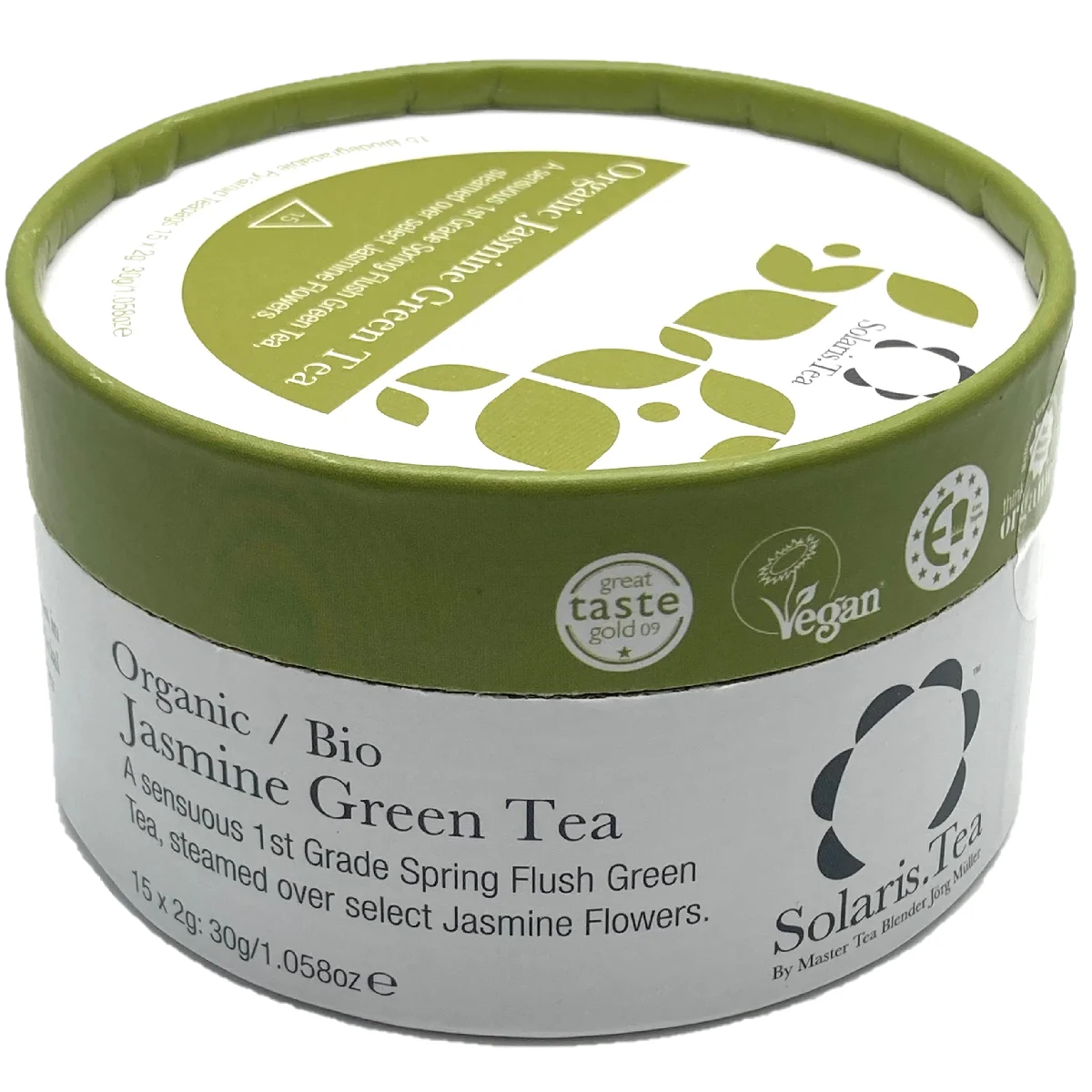 Solaris Tea Organic Jasmine Green Tea Pyramid Teabags 15x2g