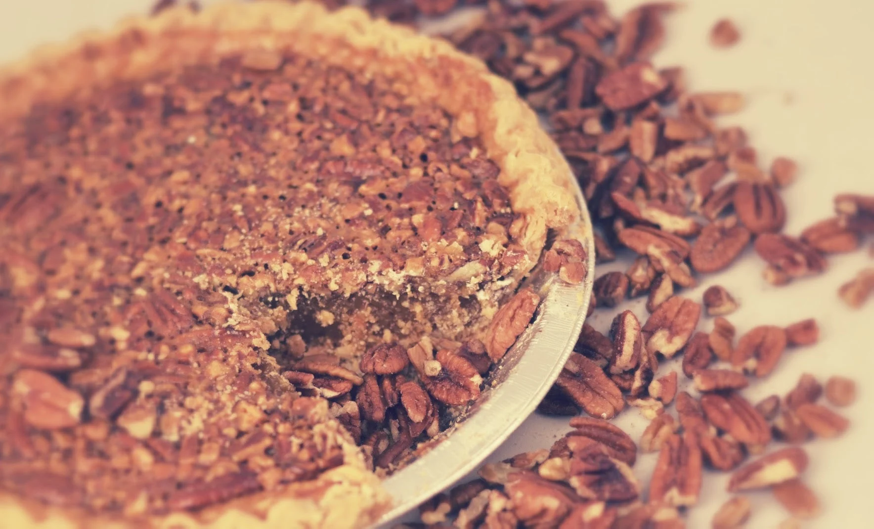 Pie Foxtail 10 Inch Baked Southern Pecan Pie 37 Ounce Size - 6 Per Case.