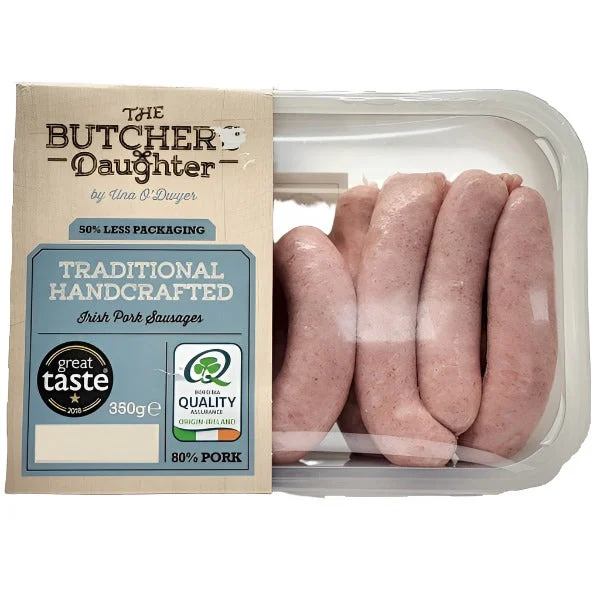 The Butcher's Daughter Traditional Handcrafted Irish Pork Sausages 350g