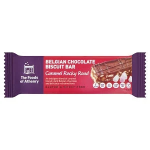 The Foods of Athenry Caramel Rocky Road Belgian Chocolate Biscuit Bar 55g