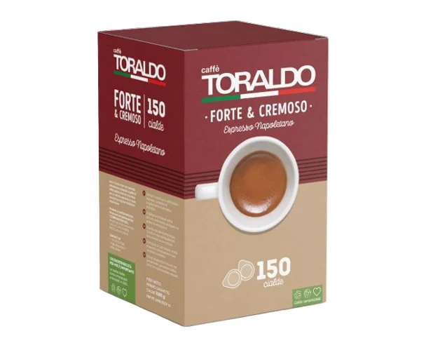 Toraldo Caffe Forte Cremoso Espresso Napoletano Coffee 150 pods