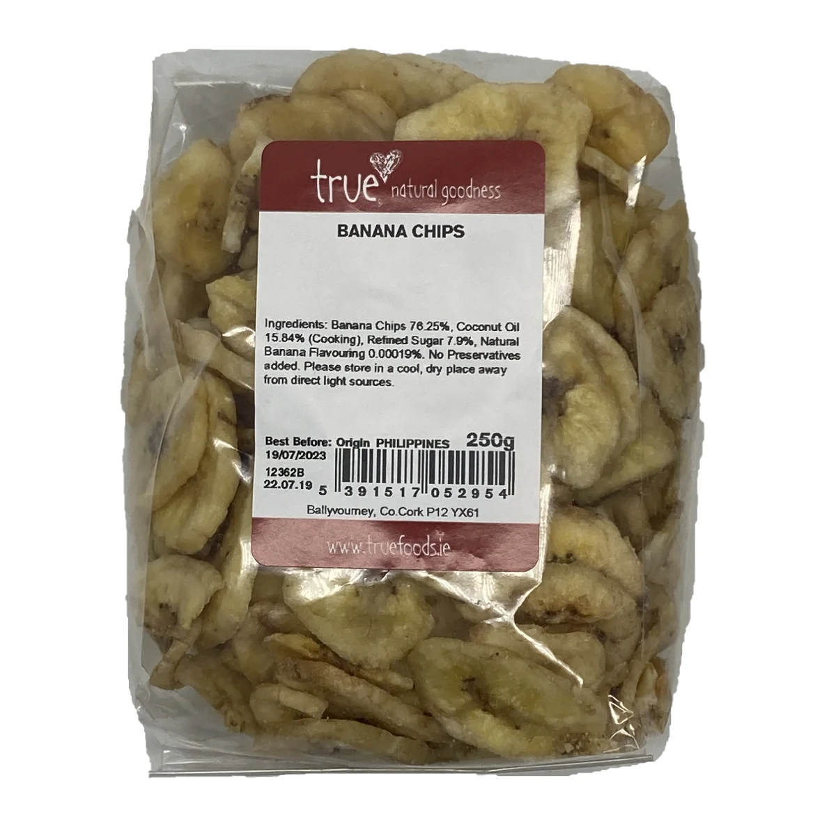 True Natural Goodness Banana Chips 250g