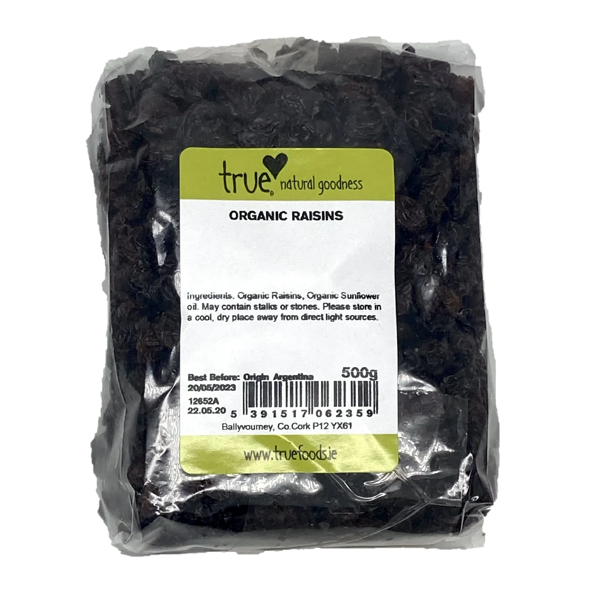 True Natural Goodness Organic Raisins 500g