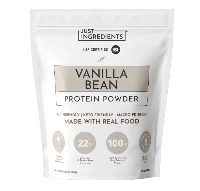 Just Ingredients - Protein Powder Vanilla Bean - EA of 1-1.45 LB