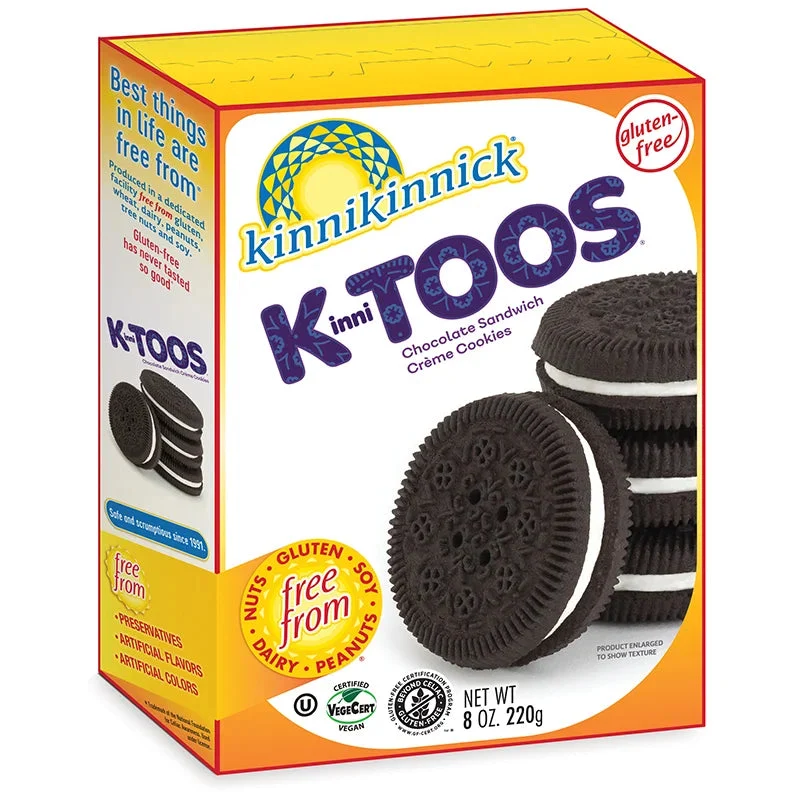 Kinnikinnick KinniTOOS Chocolate Sandwich Creme Cookies