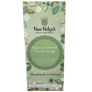 Van Velze's Hazelnut & Butterscotch Chocolate Mini Eggs 100g