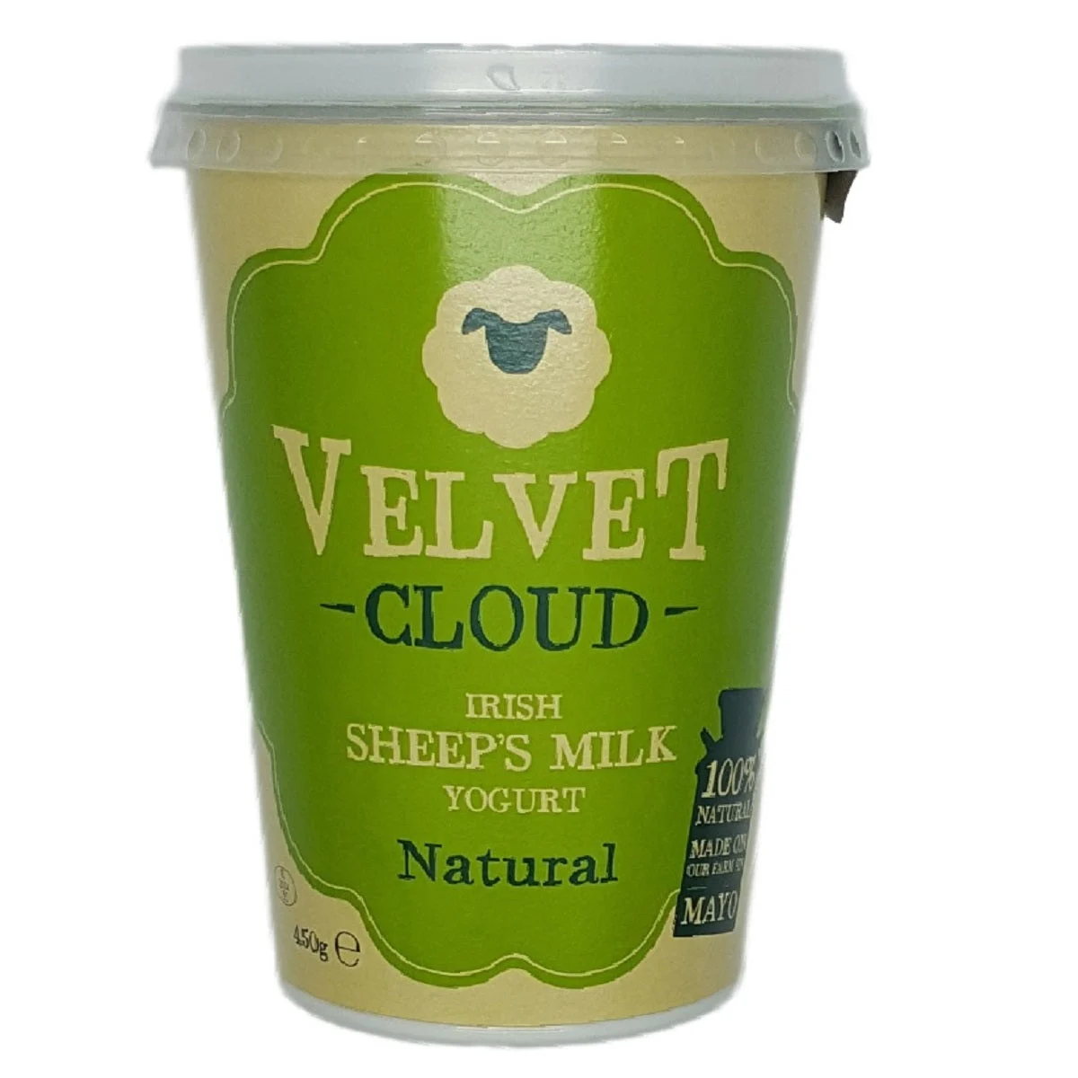 Velvet Cloud Irish Sheep's Milk Yogurt Natural 450g