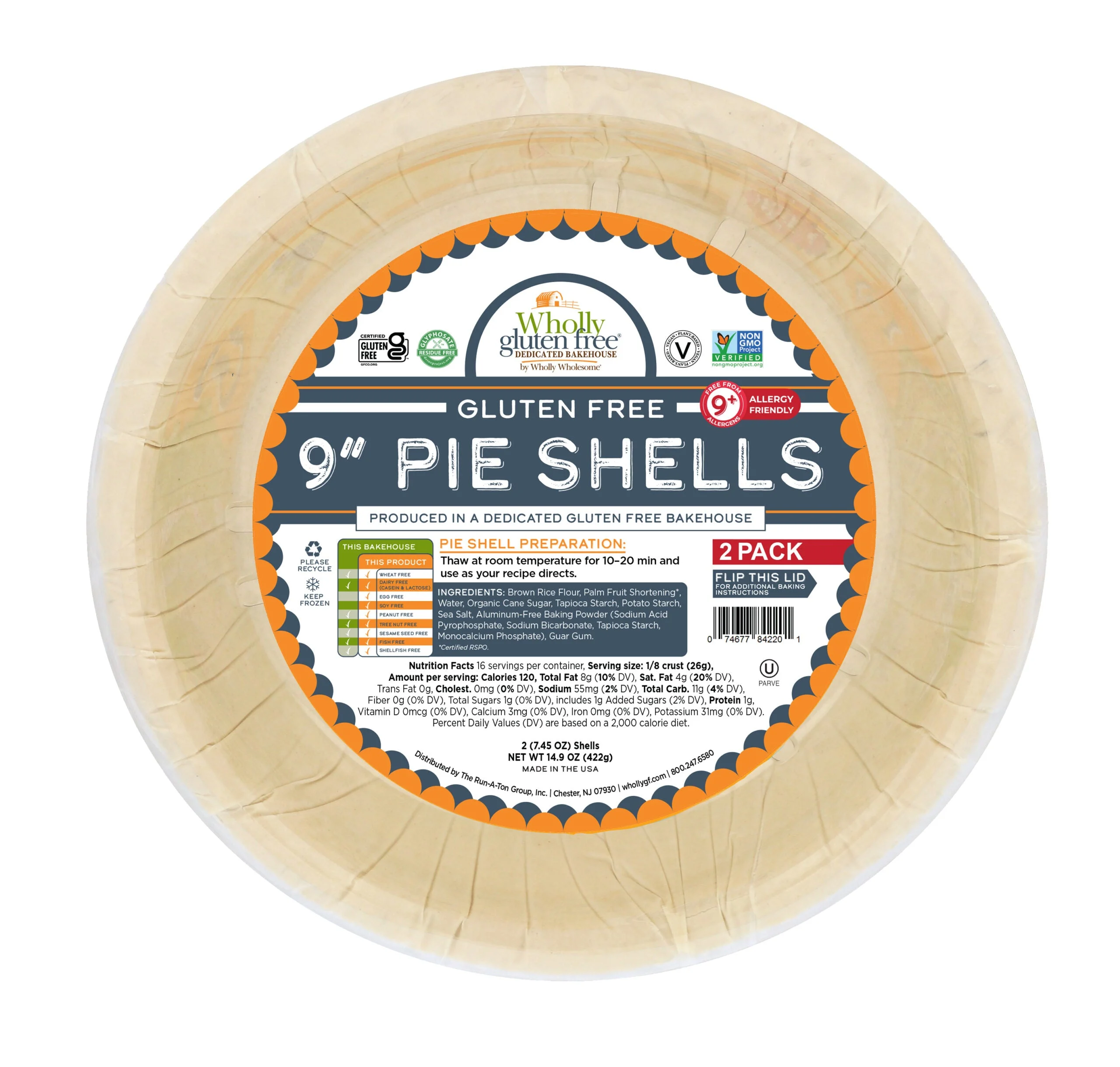 Wholly Wholesome Gluten Free Pie Crust