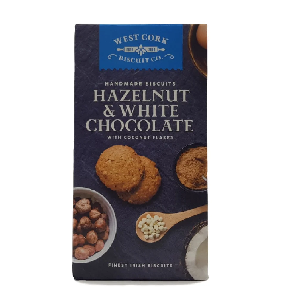 West Cork Biscuit Co Hazelnut & White Chocolate Biscuit 195g