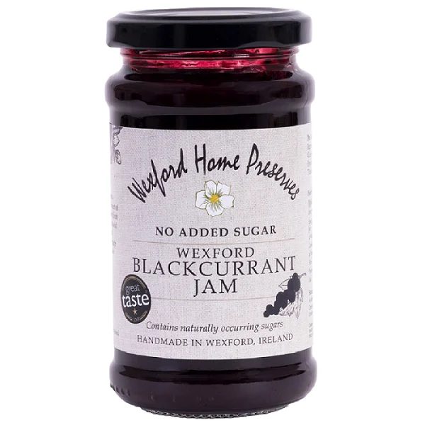 Wexford Home Preserves No Added Sugar Wexford Blackcurrant Jam 260g