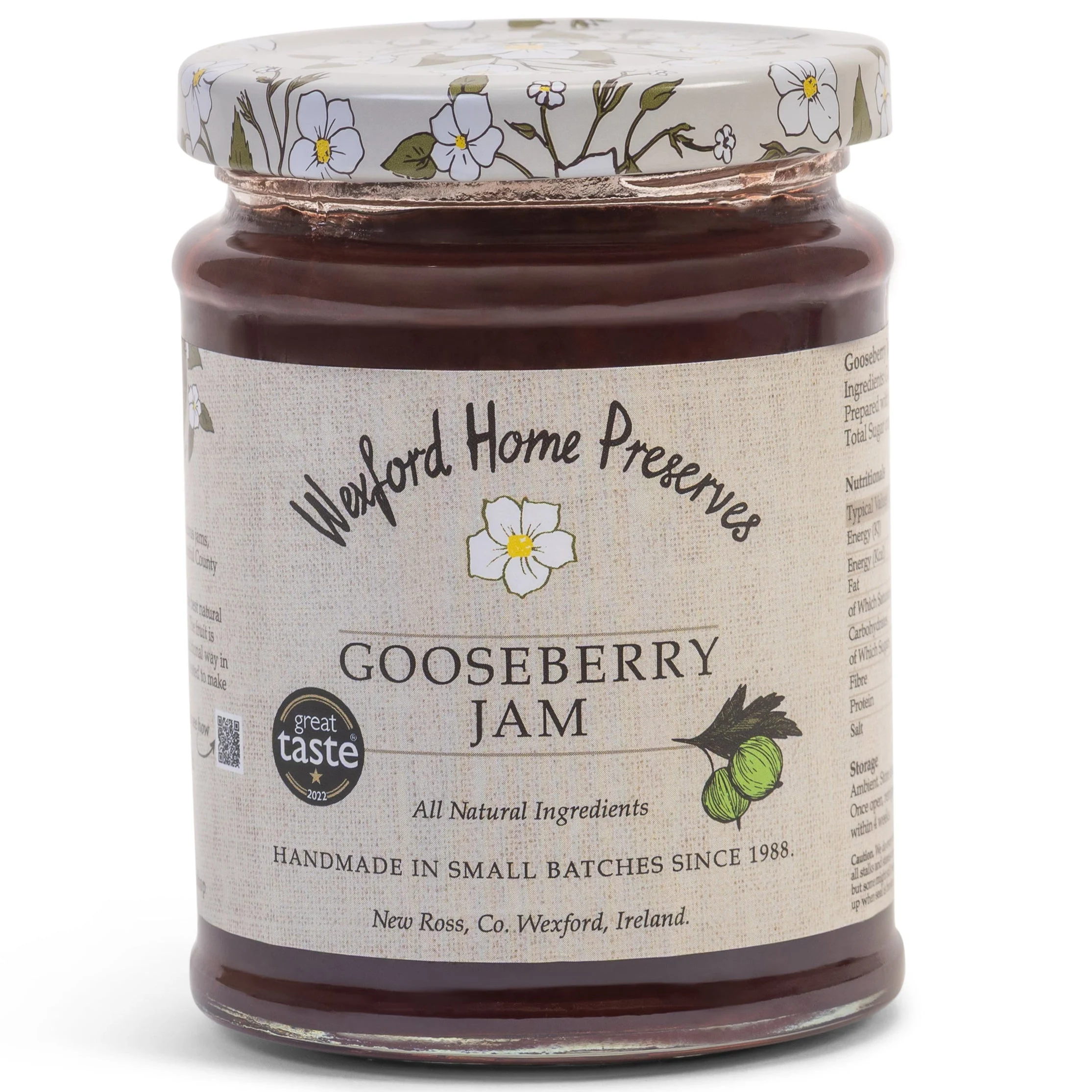 Wexford Home Preserves Irish Gooseberry Jam 340g