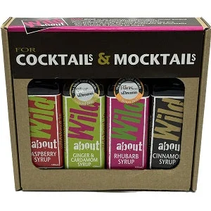 Wild About Cocktail & Mocktail Syrup Mix 4 Pack 4x100ml