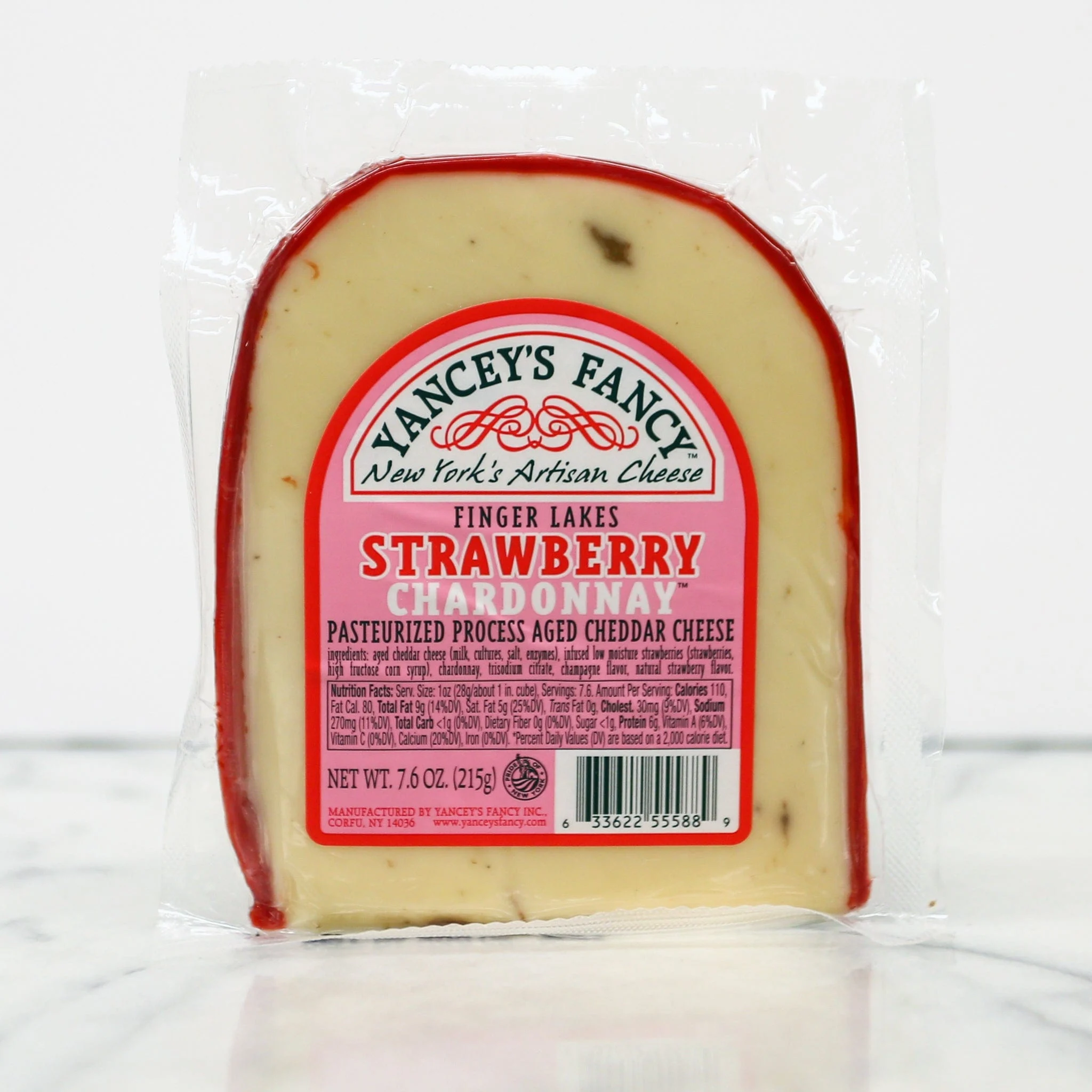 Yancey's Fancy Cheese - Strawberry Chardonnay Cheddar 7.6oz