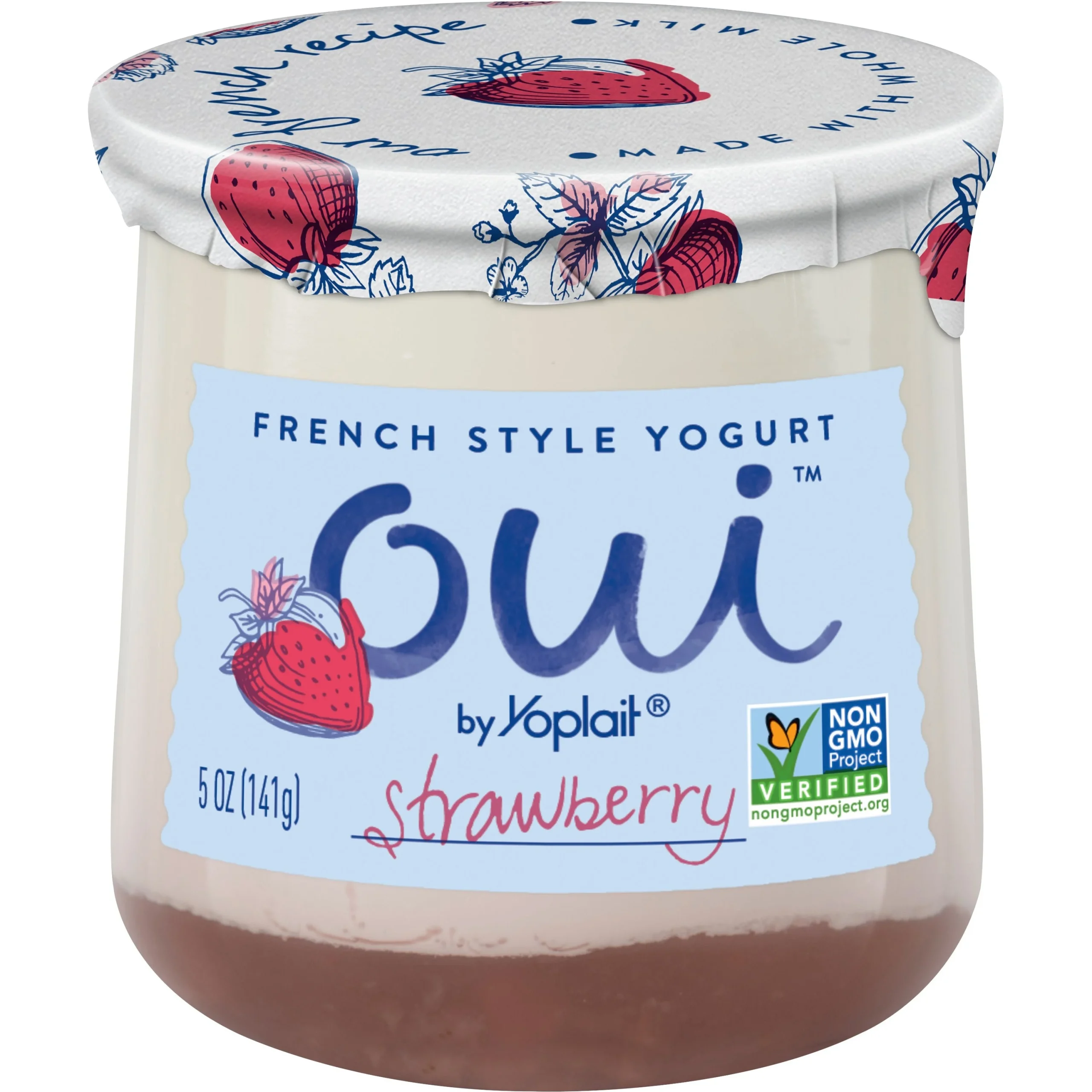 Oui By Yoplait Yogurt Single Serve Cupstrawberry 5 Ounce Size - 8 Per Case.