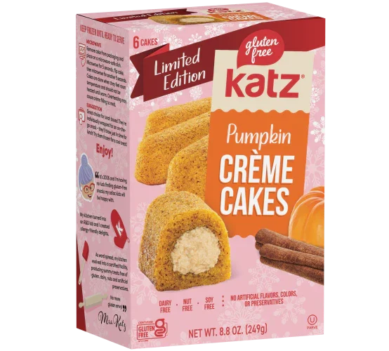 Katz Gluten Free Pumpkin Heavenly Crème Cakes