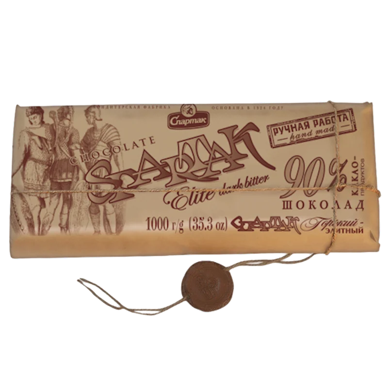SPARTAK Elite Dark Chocolate Bar 90% Cocoa 1000g/2pack