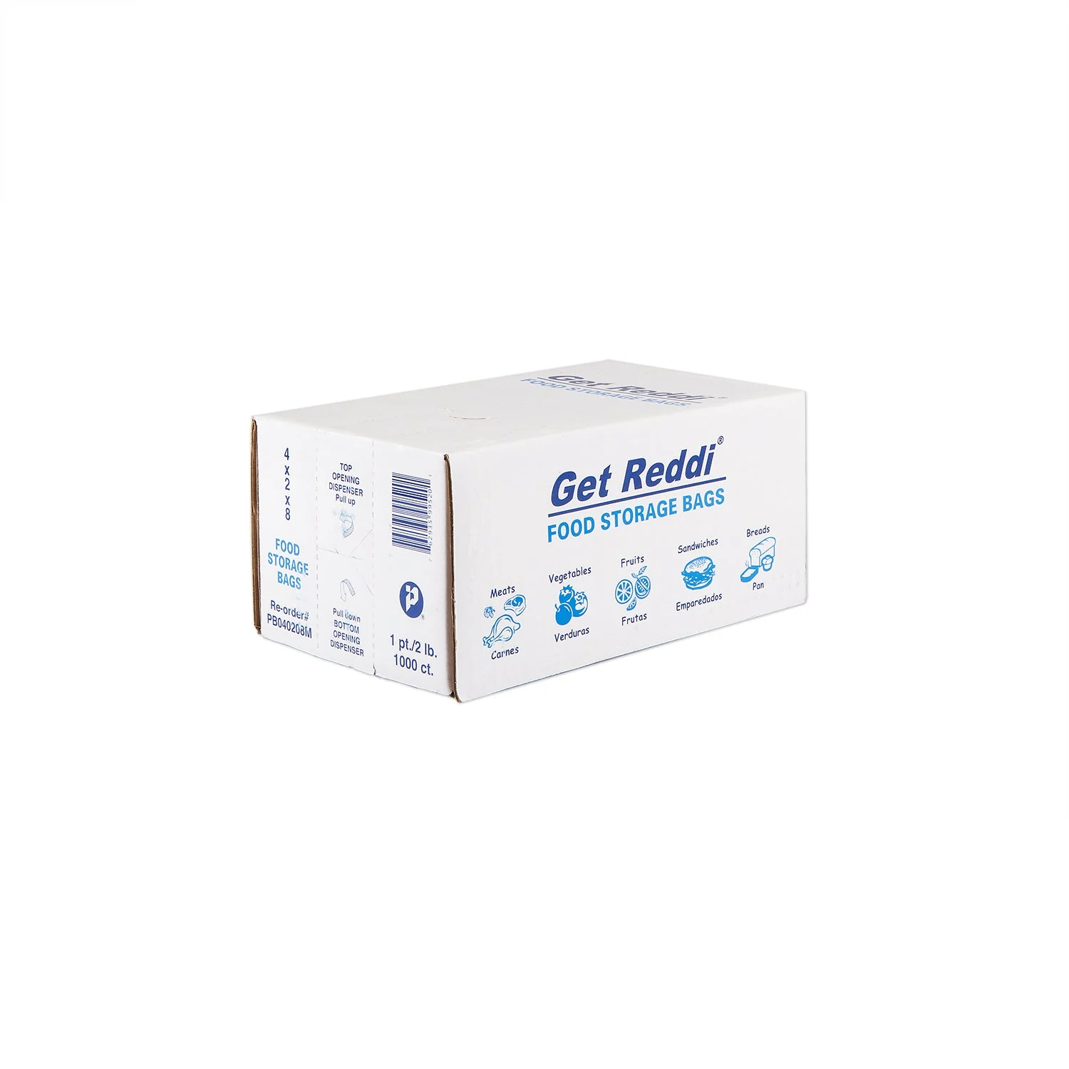 4 X 2 X 8 .85 Mil 1Pt/1/2 Lb Clear Gusset 1000