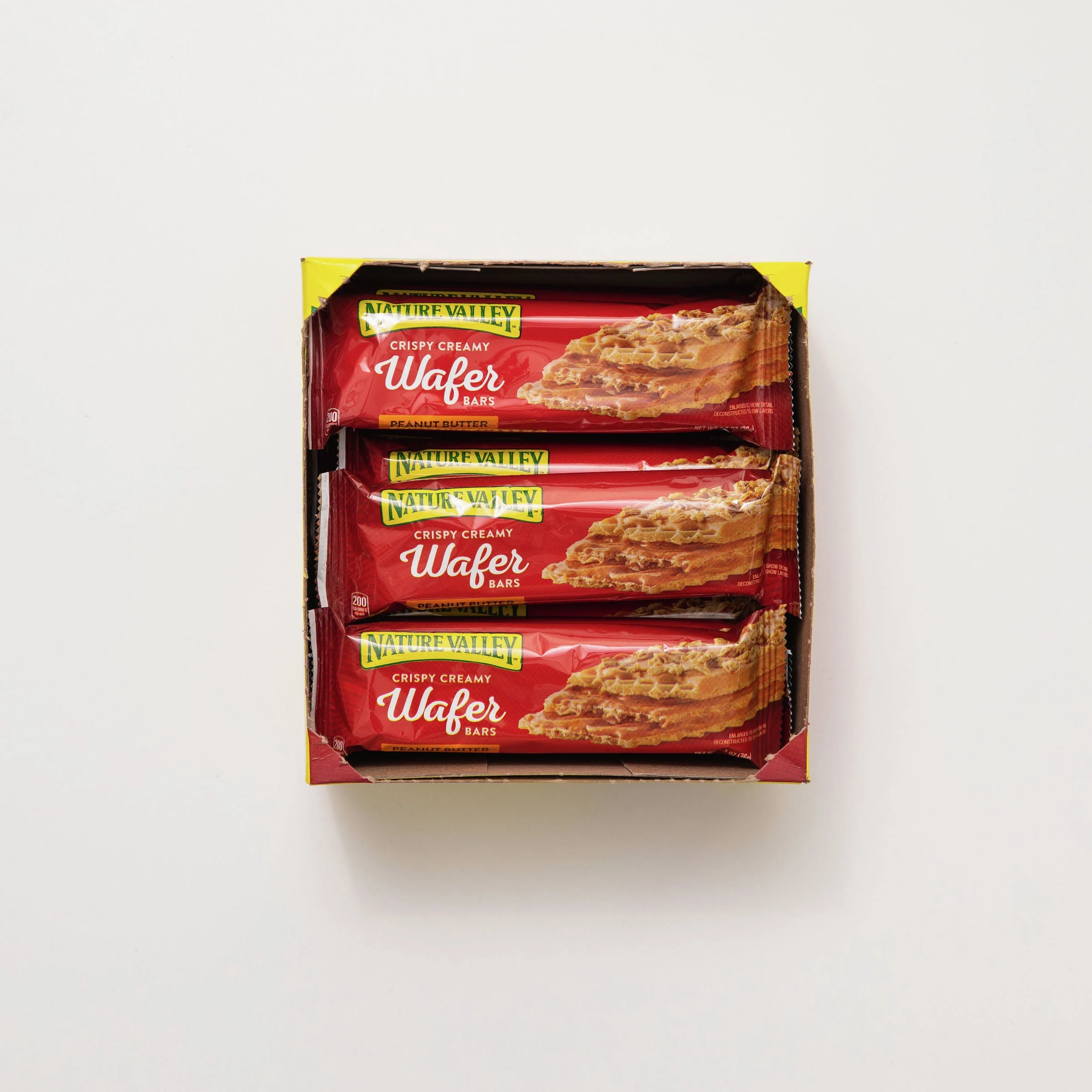 Nature Valley Wafer Bars Peanut Butter 15.6 Ounce Size - 4 Per Case.