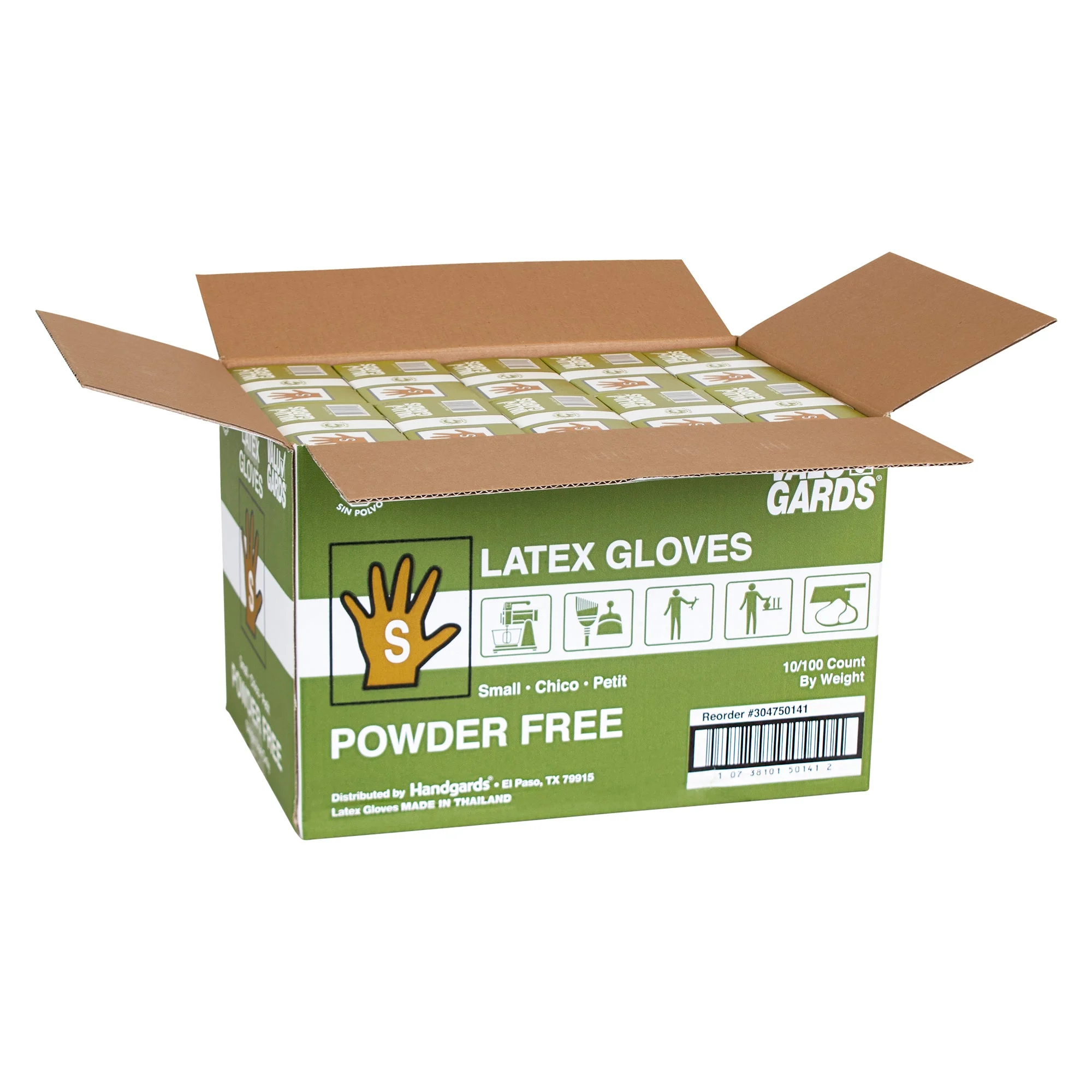 Glove Latex Valugard Powder Free Small 100 Each - 10 Per Case.