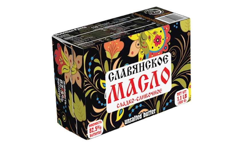 SLAVYANSKOYE Unsalted Butter 82.5% 500g/20pack