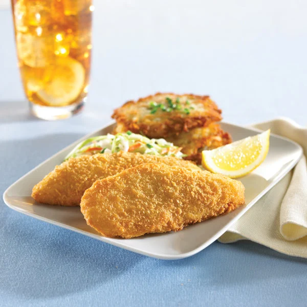 Mrs. Friday's Panko Breaded Pollock Fillets 5 Pound Each - 4 Per Case.