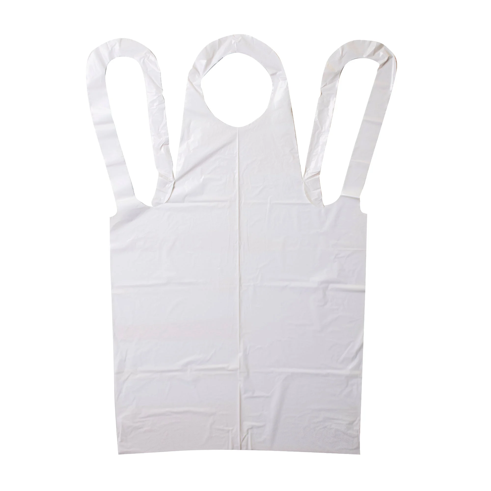 Neatgards Heavy Duty Smooth White Poly Apron 1 - 100 - 100 Ea