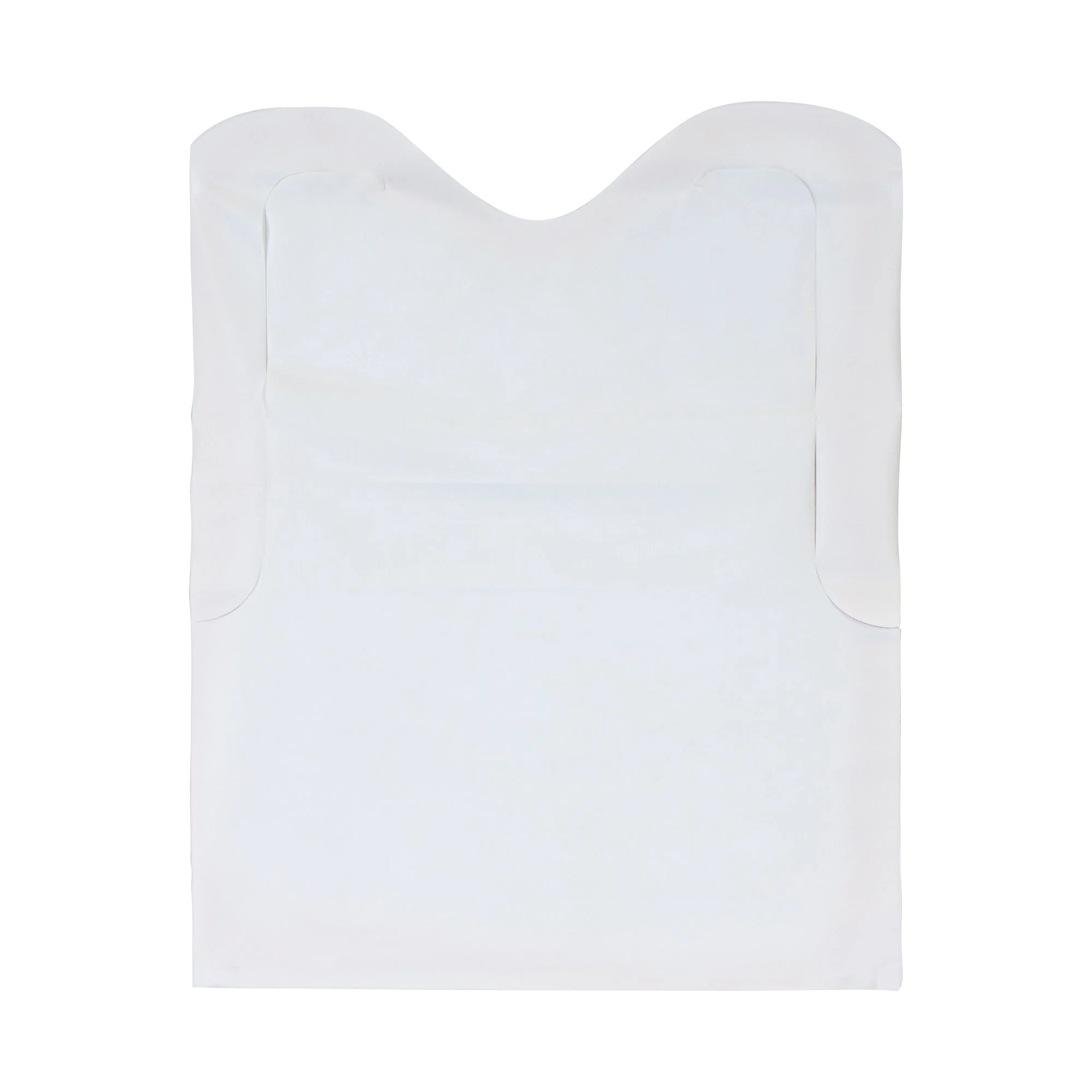 Neatgards Low Density Poly Embossed 15.5 Inch X 20 Inch Adult White Bib 1 - 500 - 500 Ea
