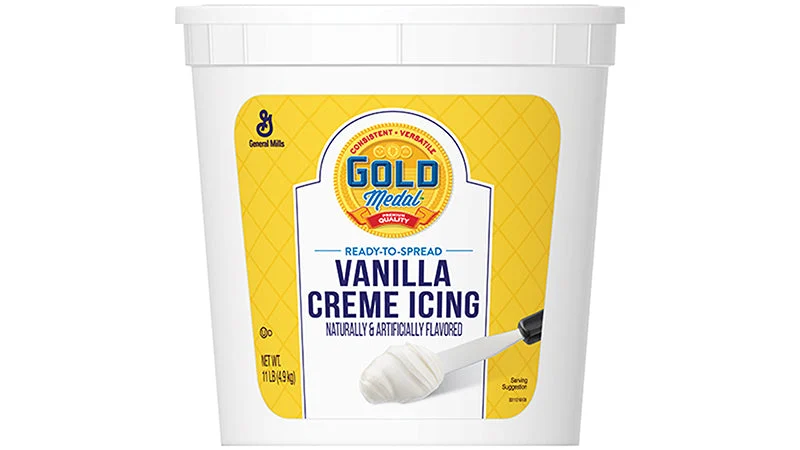 Gold Medal Ready To Spread Icing Vanillacreme 11 Pound Each - 2 Per Case.