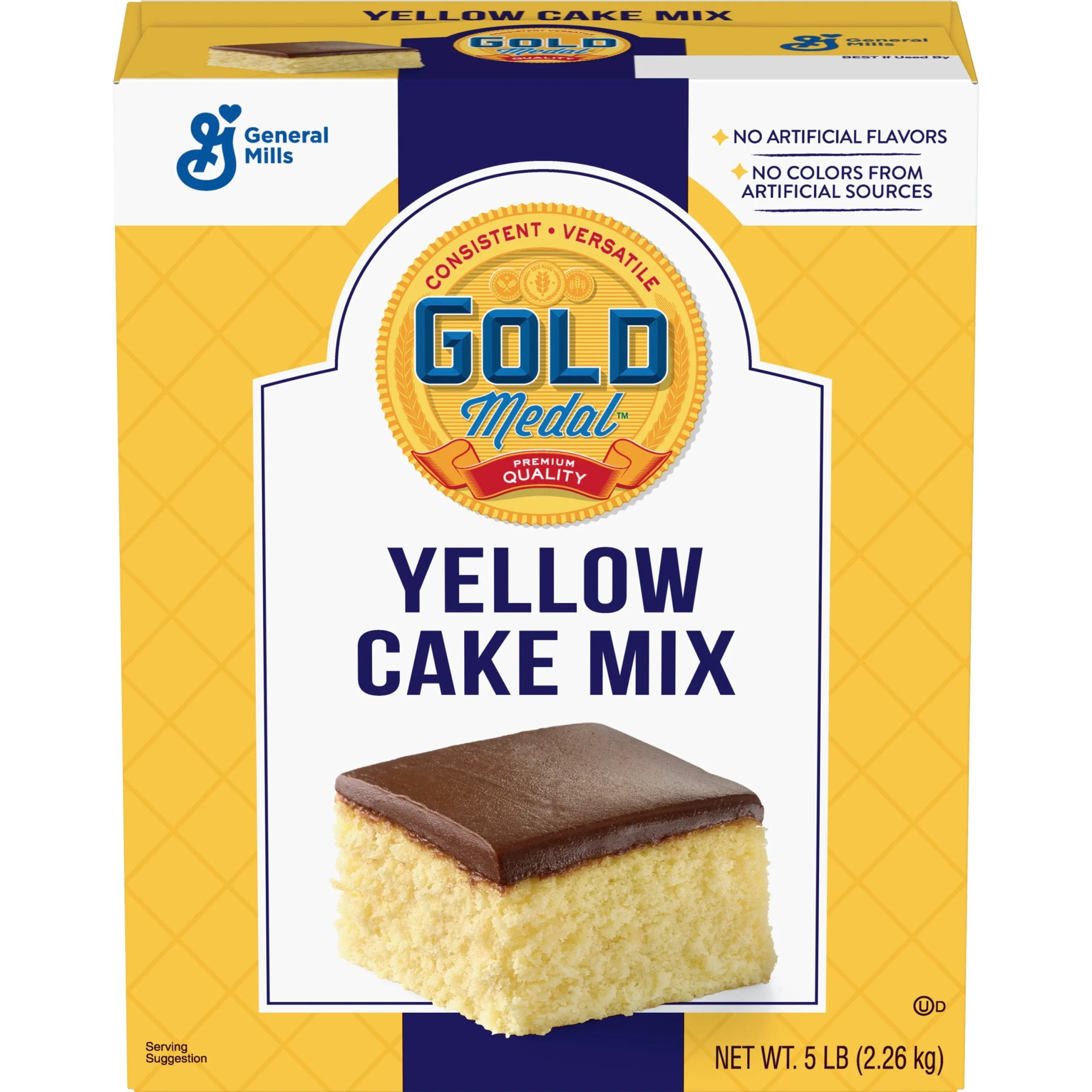 Gold Medal Cake Mix Yellow 5 Pound Each - 6 Per Case.