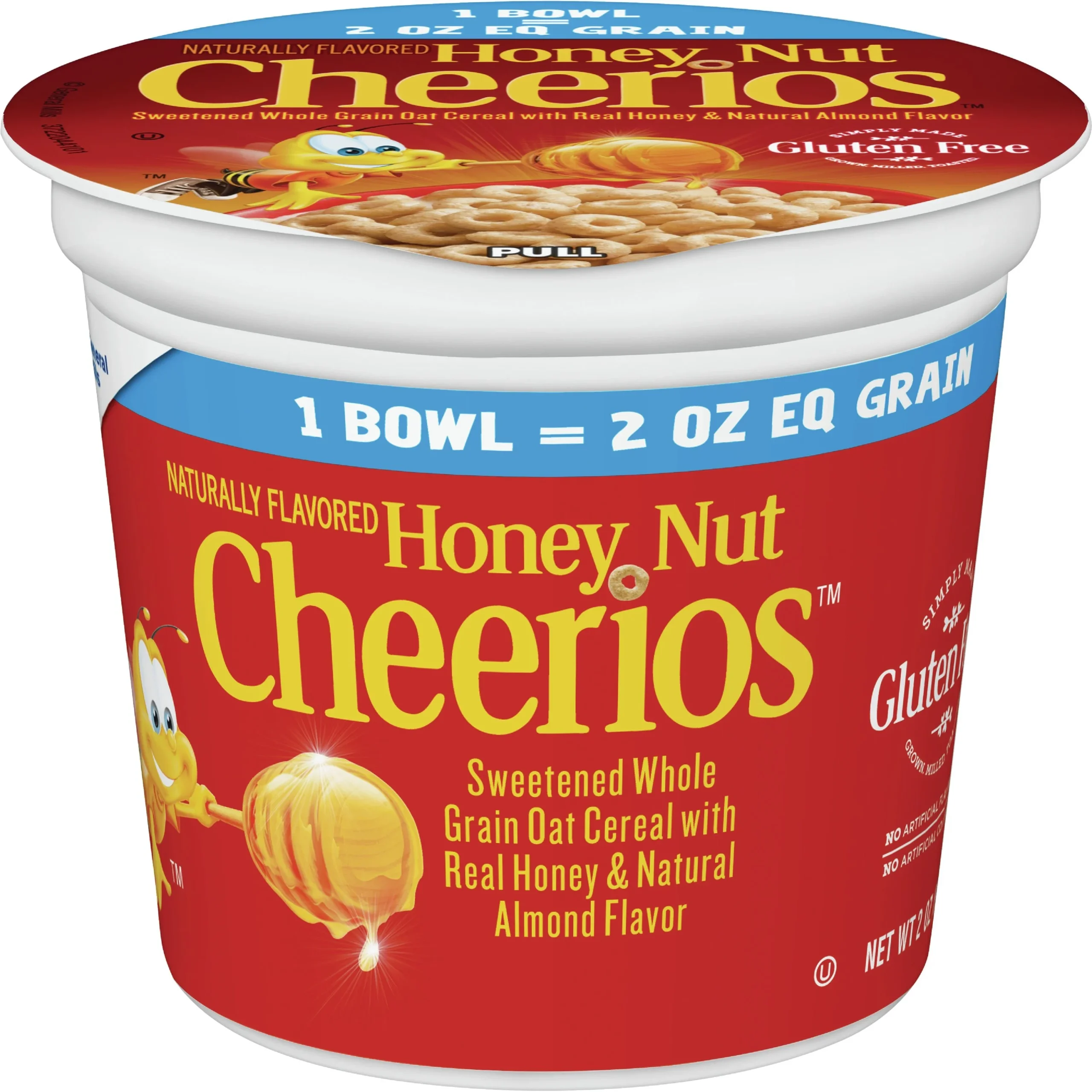 Honey Nut Cheerios Cereal Single Serve K Eq Grain 2 Ounce Size - 60 Per Case.