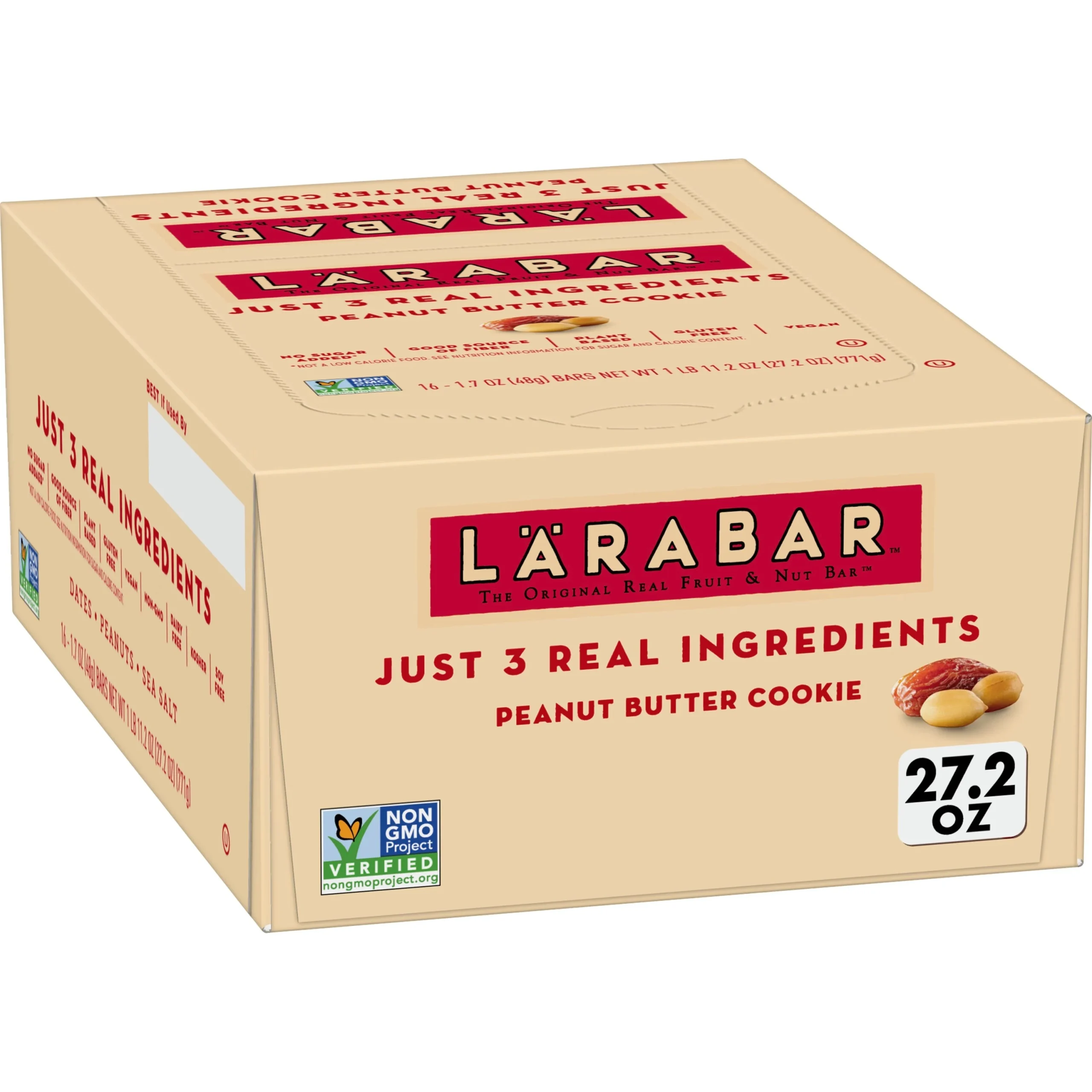 Larabar Wellness Bars Peanut Butter Cookie 27.2 Ounce Size - 4 Per Case.